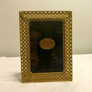 Elias fine pewter 18K gold electroplated 4x6 picture frame